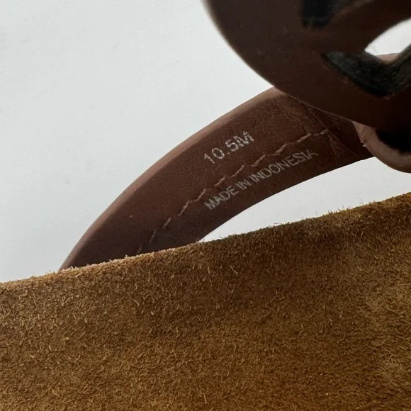 Tory Burch Miller Cloud Sandals Brown Suede - Picture 6 of 8